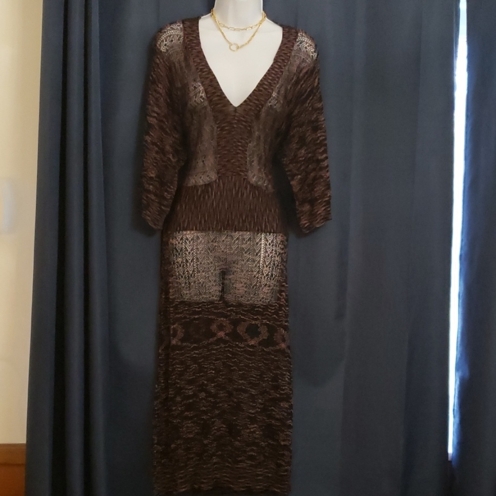 Nine West Tight Fit See Thru Sexy Dress